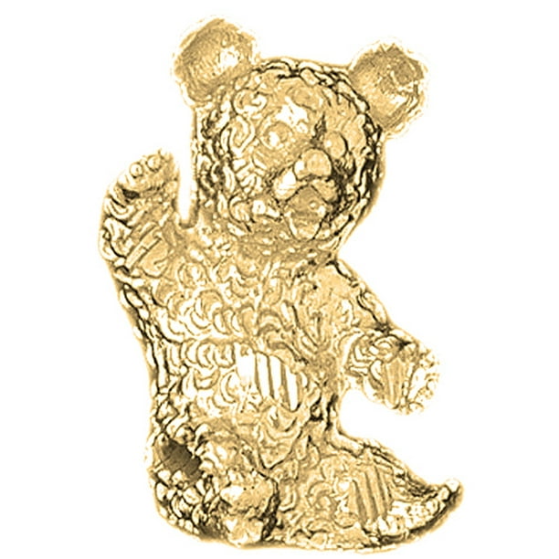 19 mm Sterling Silver 925 Bear Pendants Jewels Obsession Bear Pendants 